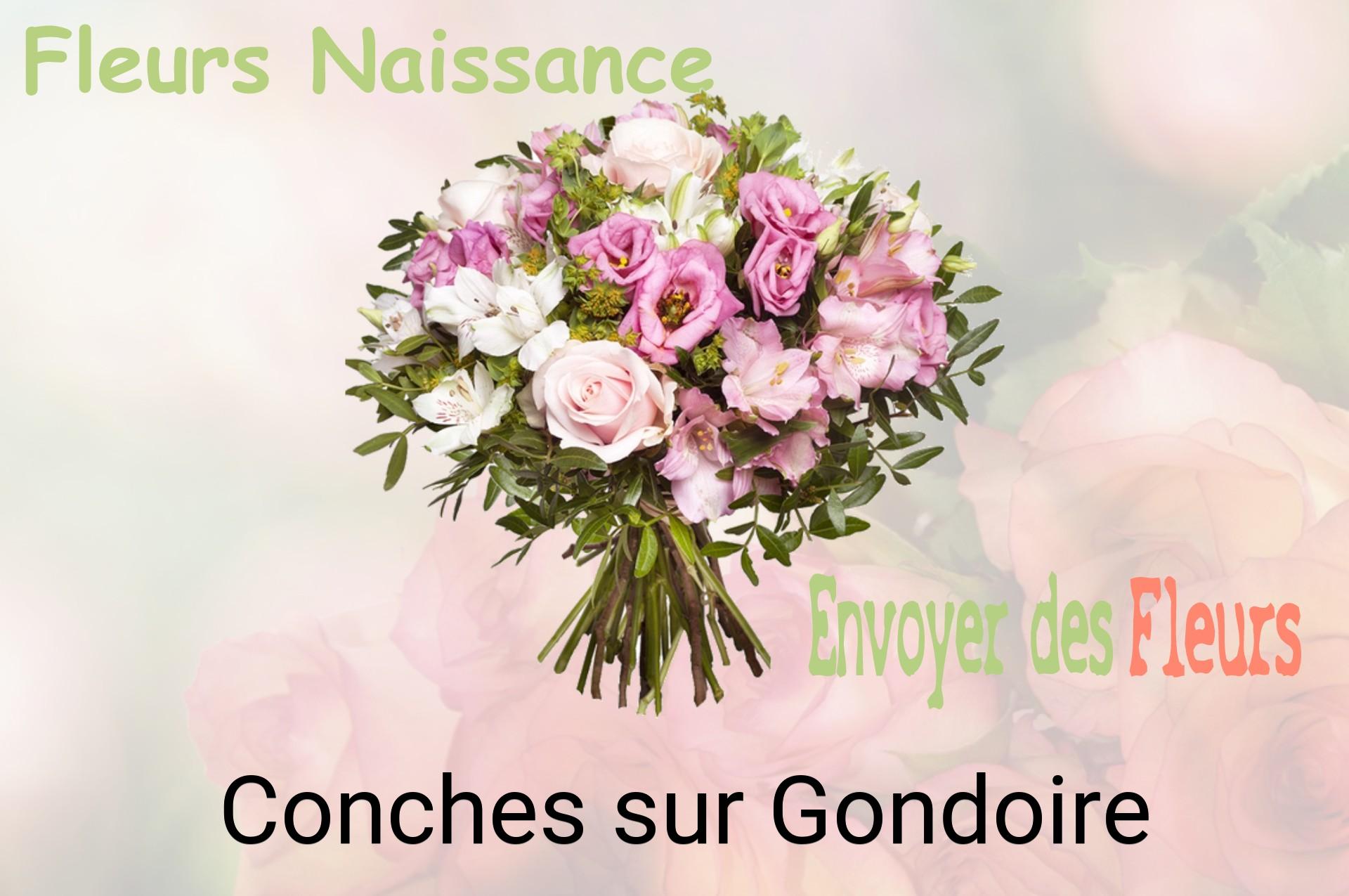 Bouquet de fleurs de naissance livré à Conches-sur-Gondoire