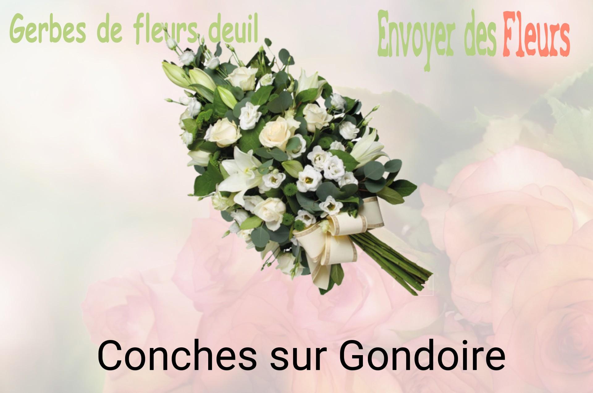 Gerbe de fleurs de deuil livrée à Conches-sur-Gondoire